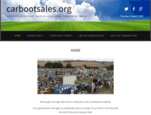 Tablet Screenshot of carbootsales.org