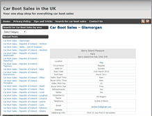 Tablet Screenshot of carbootsales.net